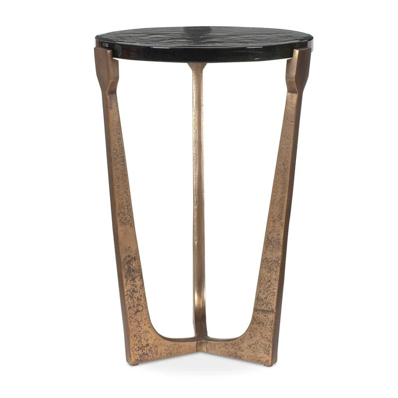 Bohdi Outdoor Brass Accent Table