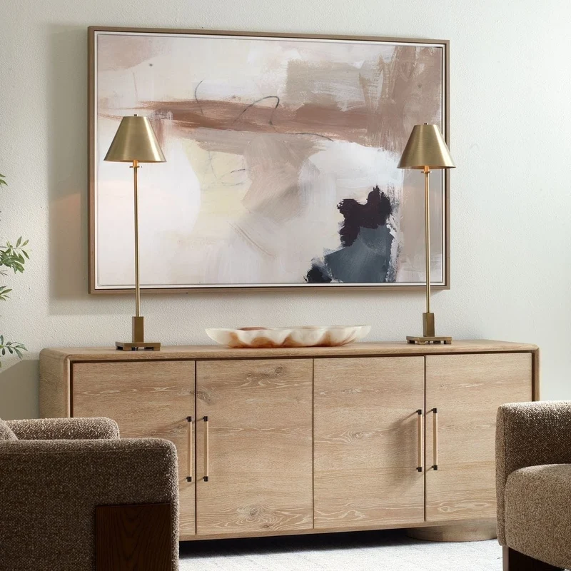 Bluster Framed Abstract Canvas