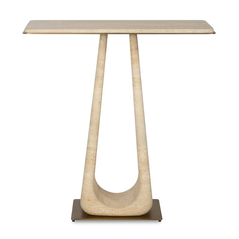 About Turn Console Table in Travertine