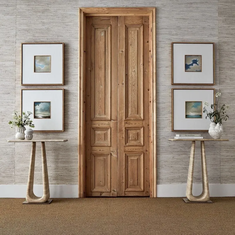 About Turn Console Table in Travertine