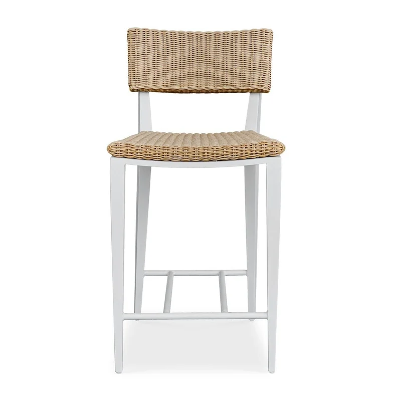 Calbas White Outdoor Counter Stool