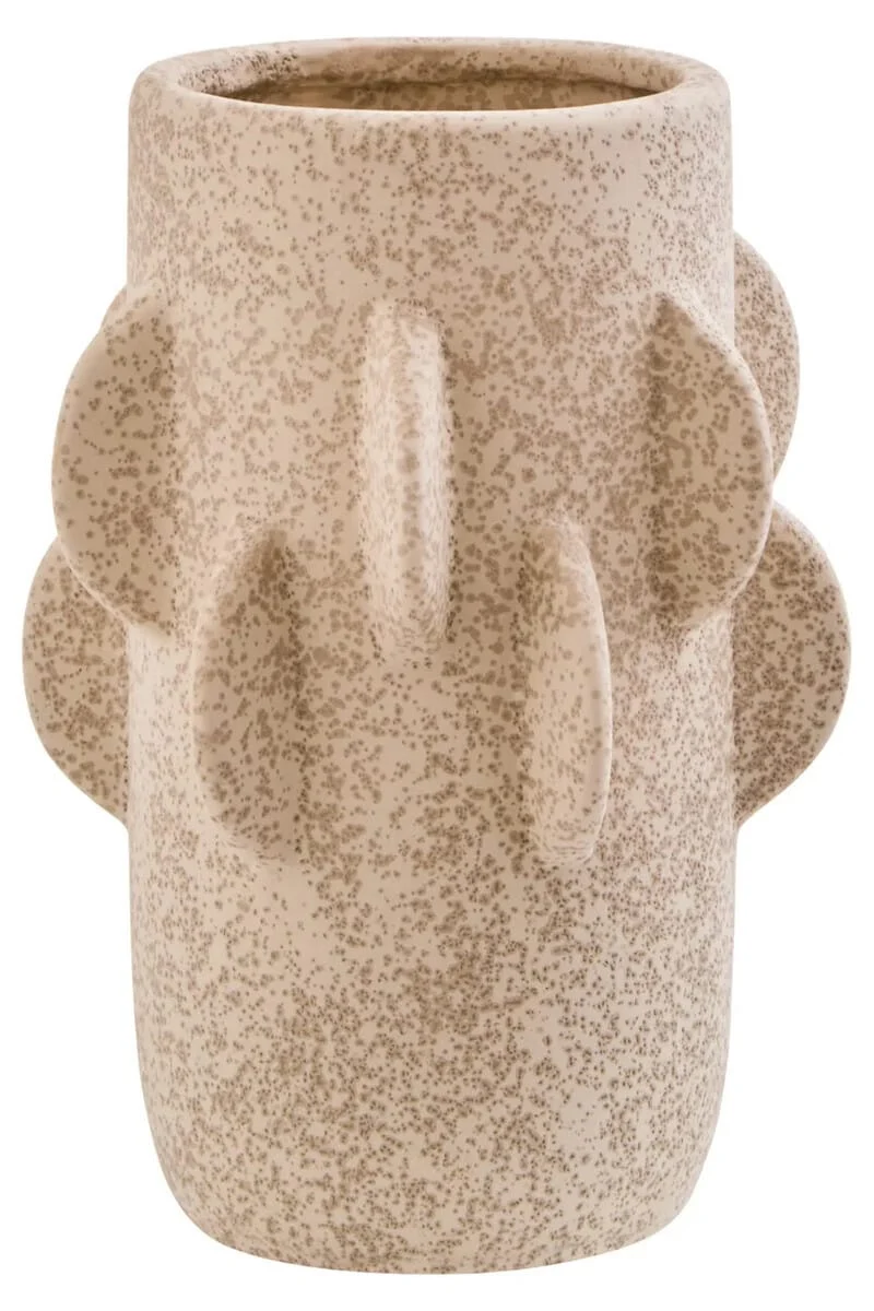 Sidra Small Cream Textured Vase