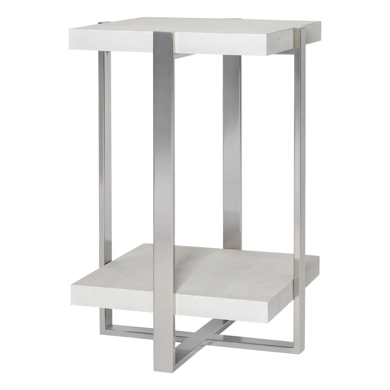 Arnaut White Accent Table