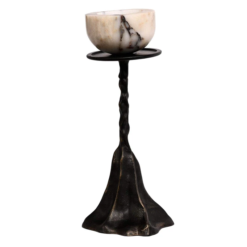 Modern Pedestal Candle Holder - Small