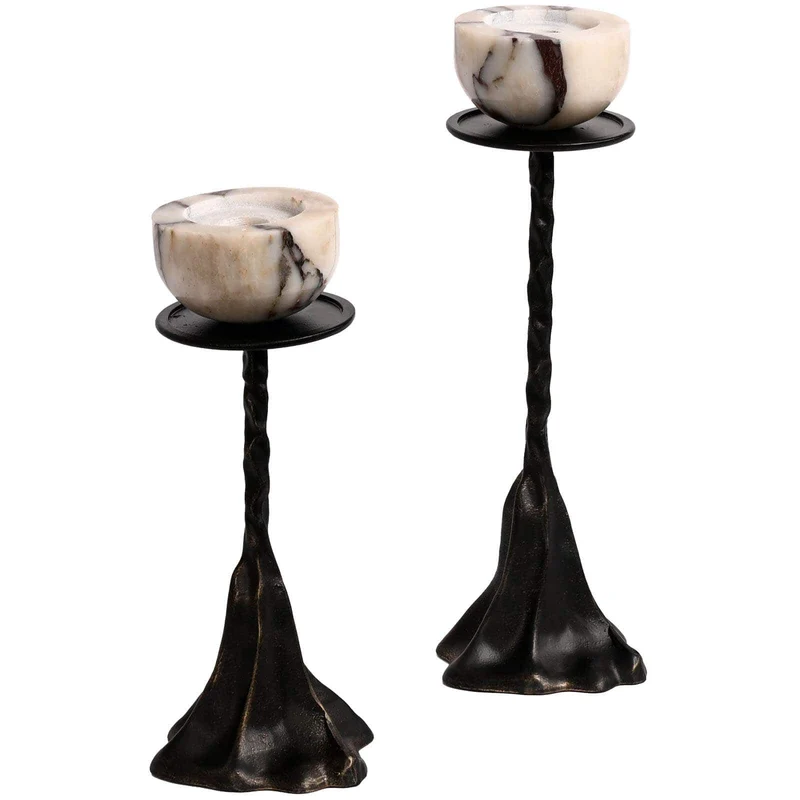 Modern Pedestal Candle Holder - Large