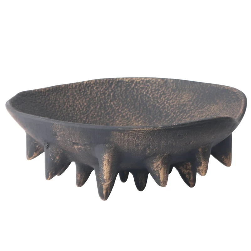 Metal Bowl in Vintage Black