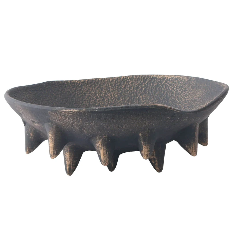 Metal Bowl in Vintage Black