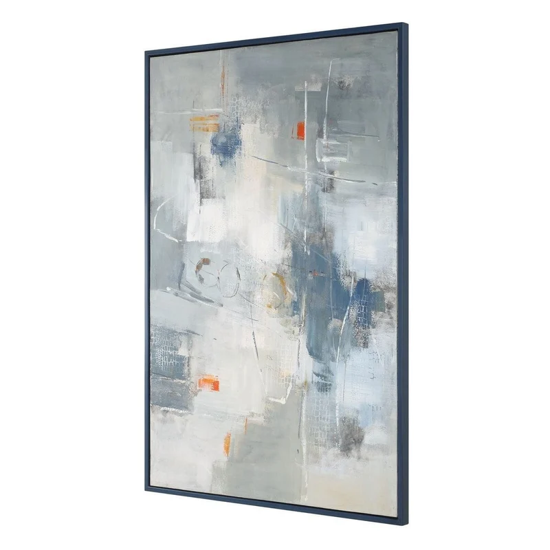 Blueprint Hand Painted Modern Art