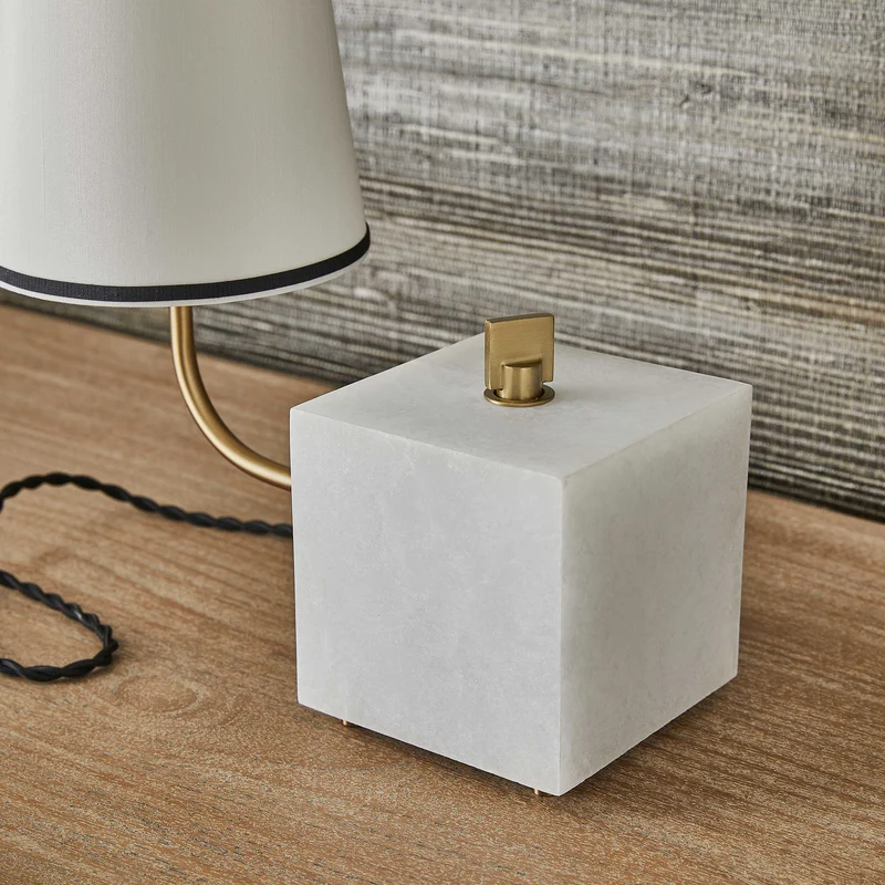Blockhead Gooseneck Mini Lamp - Satin Brass