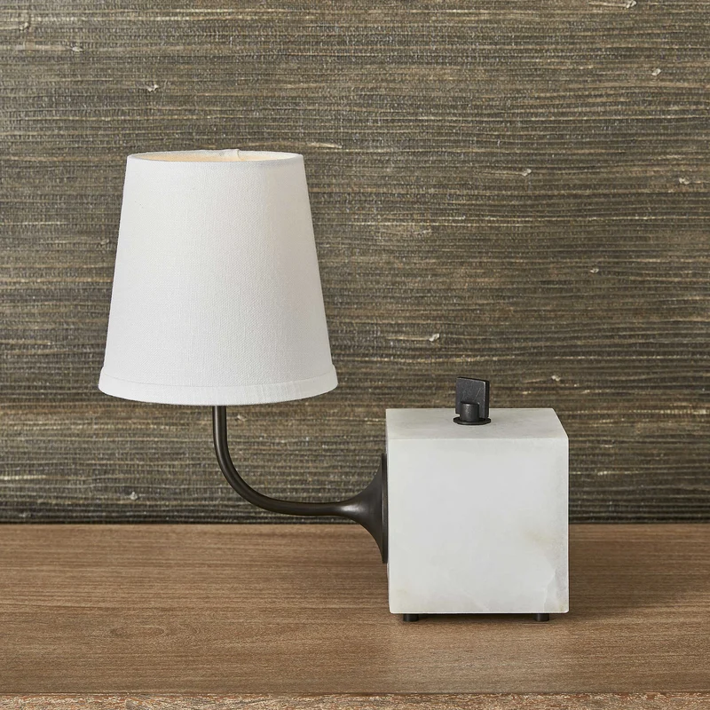 Blockhead Gooseneck Mini Lamp - Bronze
