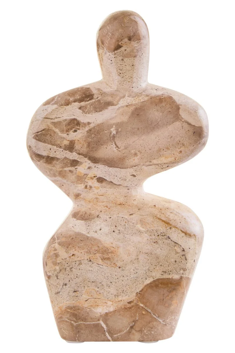 Santino Chocolate Marble Abstract Sculpture