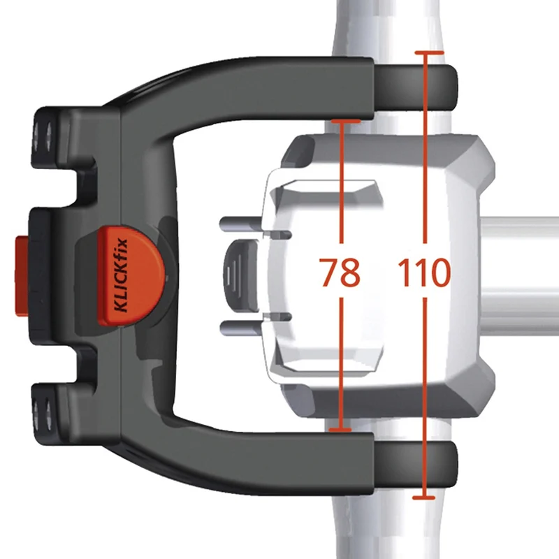 KLICKfix Lenker - Adaptador E (für E-Bikes) (black)