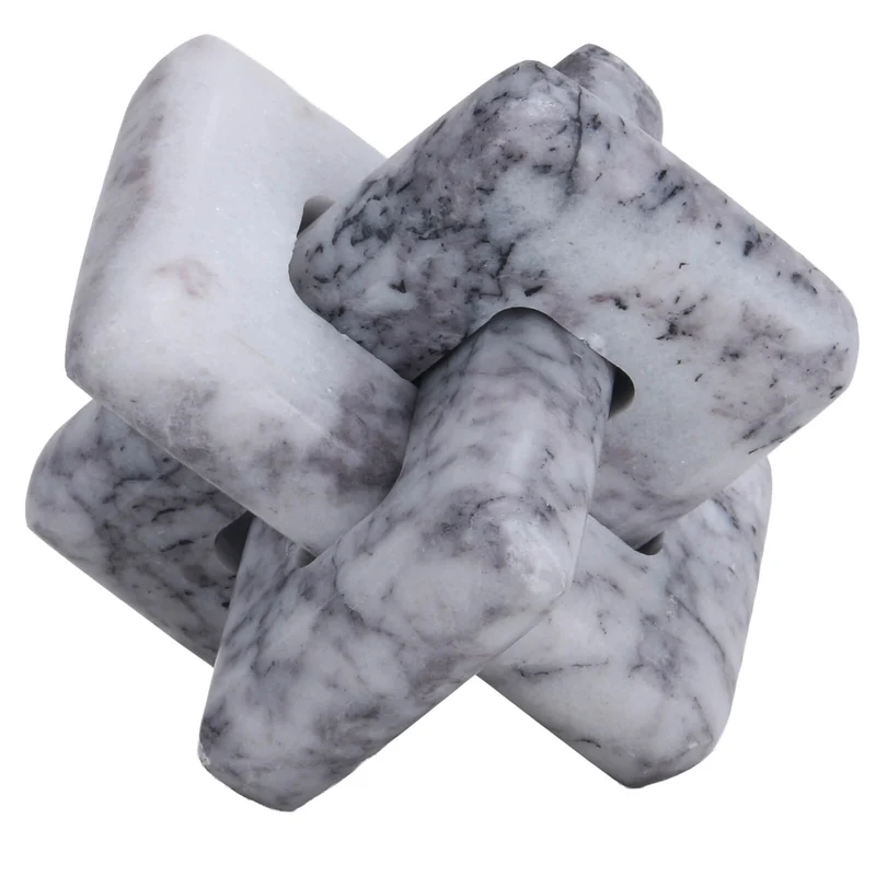 Loop Sculpture in Grey Marble - Small