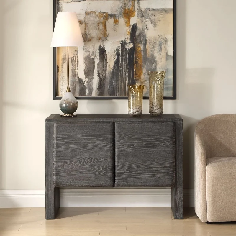 Bierk 2 Door Cabinet in Dark Stain