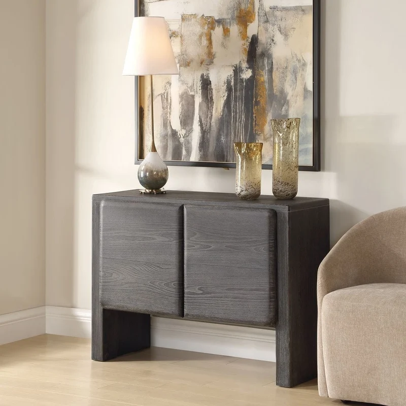Bierk 2 Door Cabinet in Dark Stain