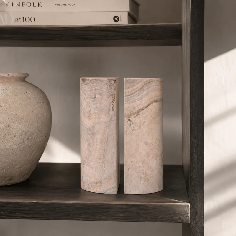 Pietra Set of Two Rainbow Sandstone Bookends