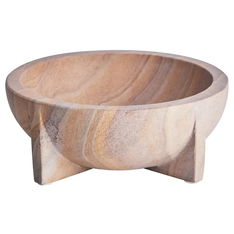 Pietra Rainbow Sandstone Pedestal Bowl
