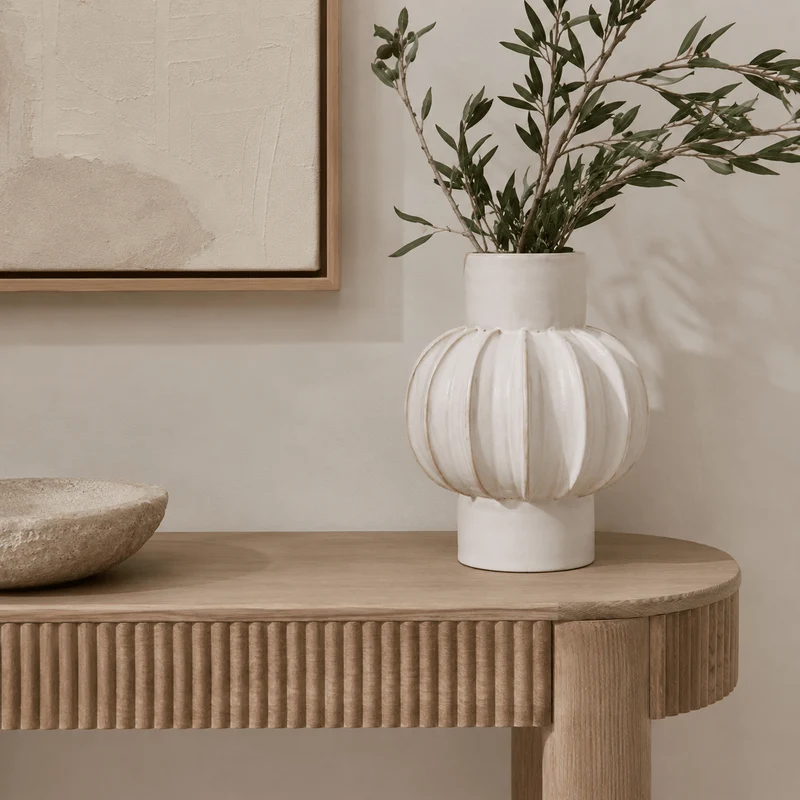 Kondo Cream Bubble Vase