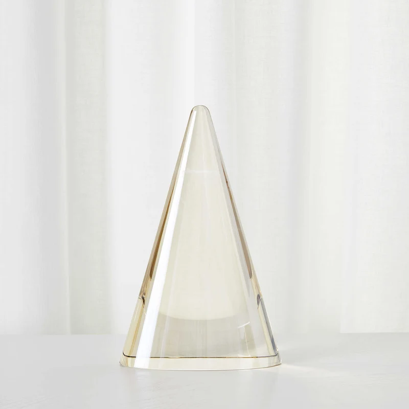 Apex Sculpture in Champagne Crystal