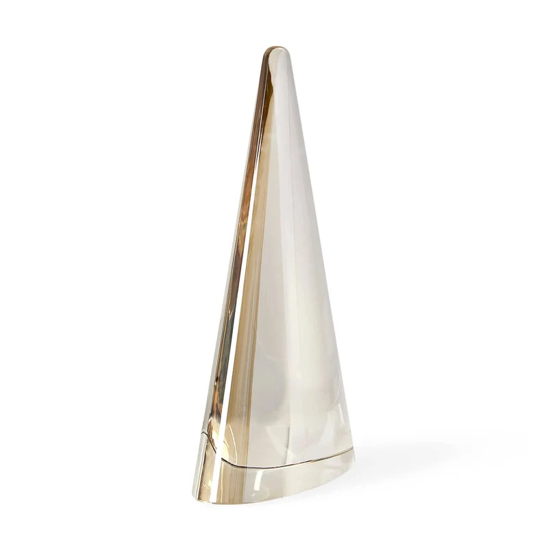 Apex Sculpture in Champagne Crystal