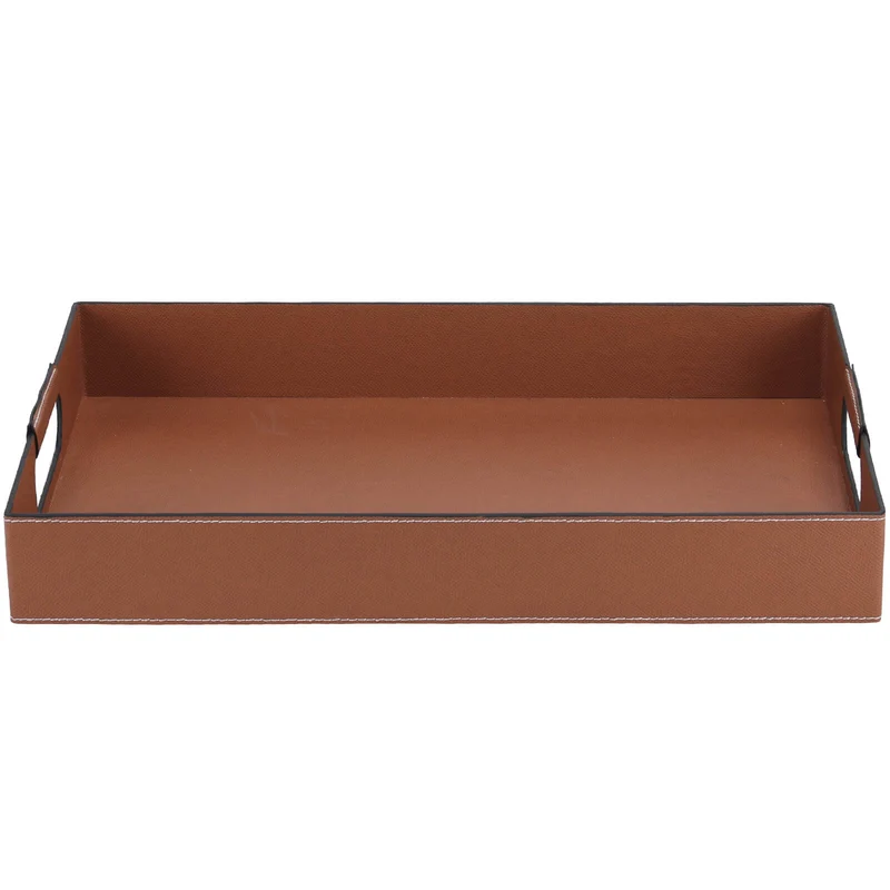 Vale Rectangular Leather Tray