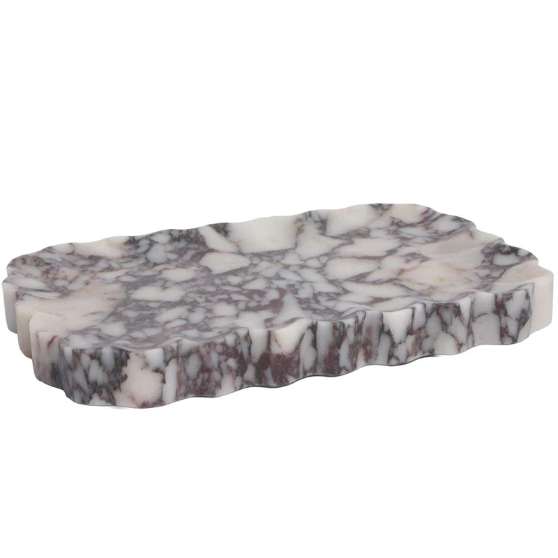 Freeform Tray in Bulgari Purple Marble