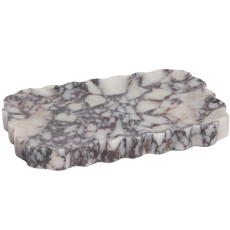 Freeform Tray in Bulgari Purple Marble
