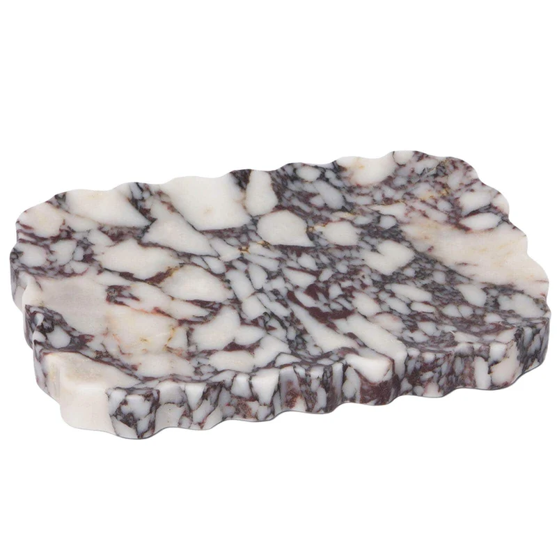 Freeform Tray in Bulgari Purple Marble