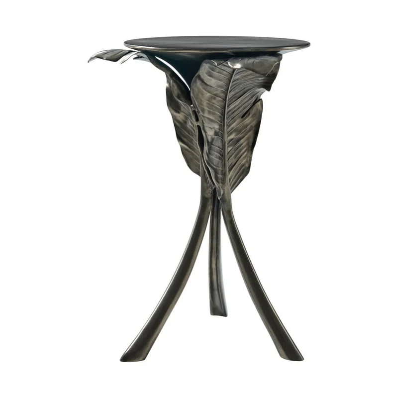 Ophelia Drinks Table Bronze Finish
