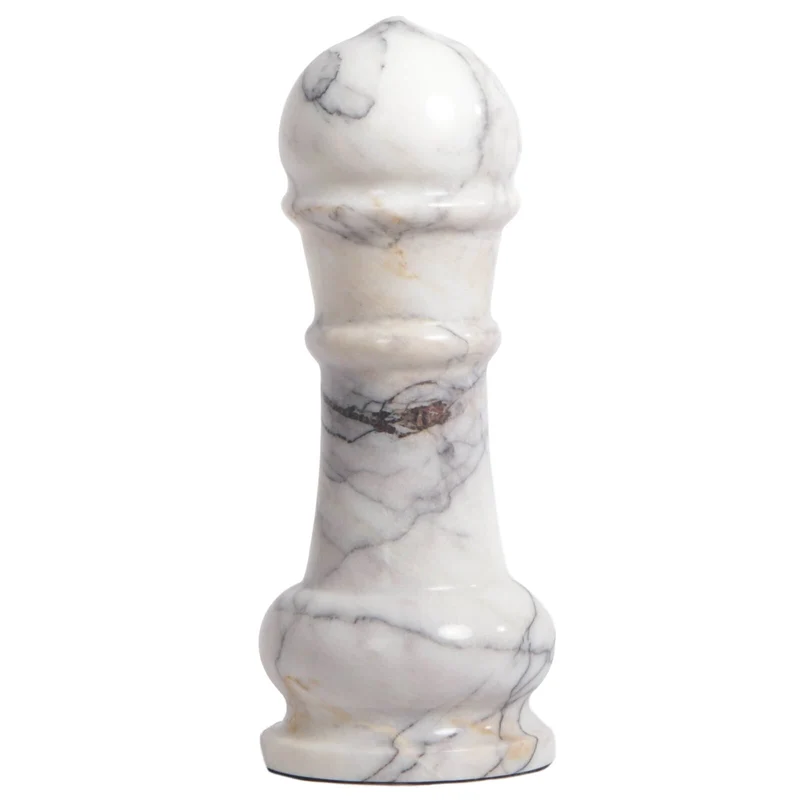 Chess King Ornament in Marble