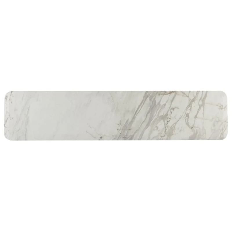 Repose Wooden Console Table Marble Top