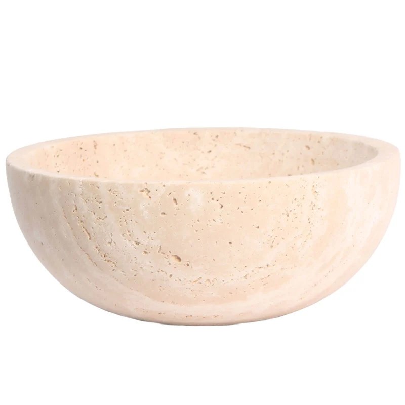 Elysian Bowl in Travertine