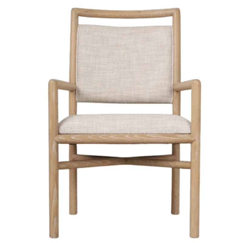 Montauk Upholstered Dining Armchair in Light