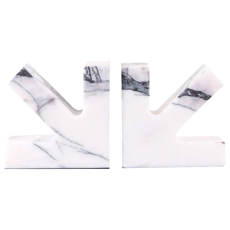 Arrow Bookends in Marble