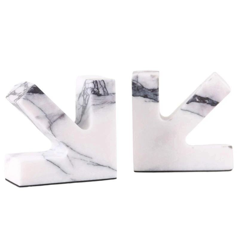 Arrow Bookends in Marble