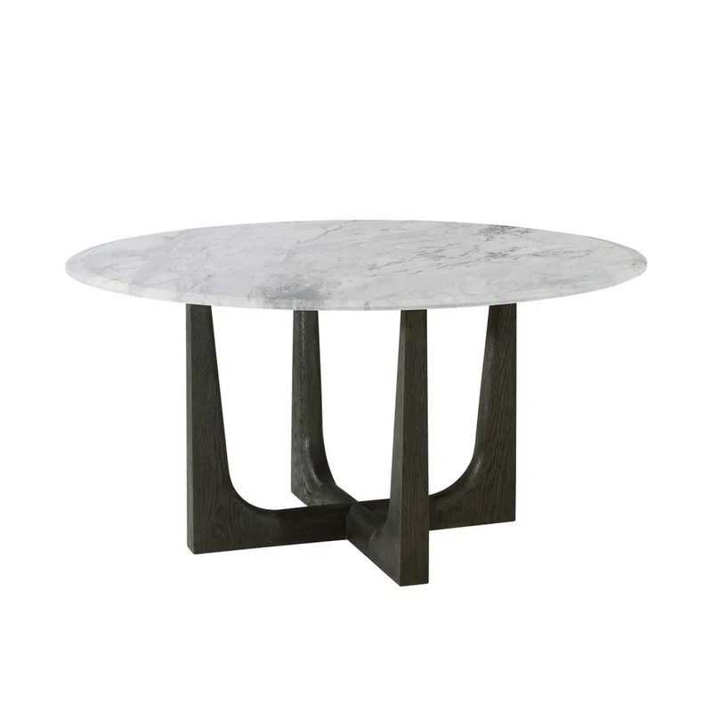Repose Round Dining Table Marble Top