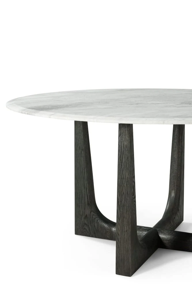 Repose Round Dining Table Marble Top
