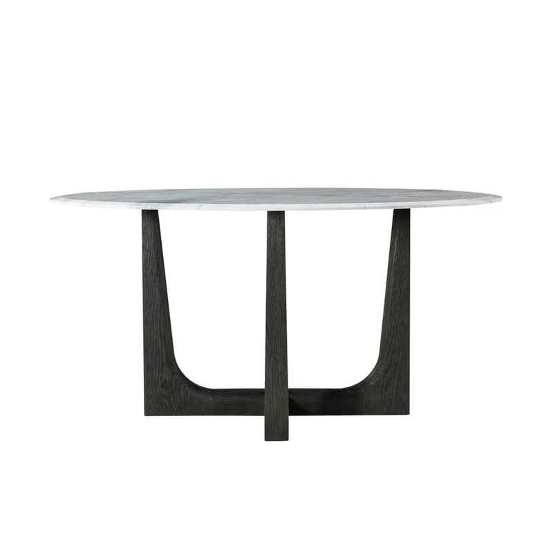 Repose Round Dining Table Marble Top