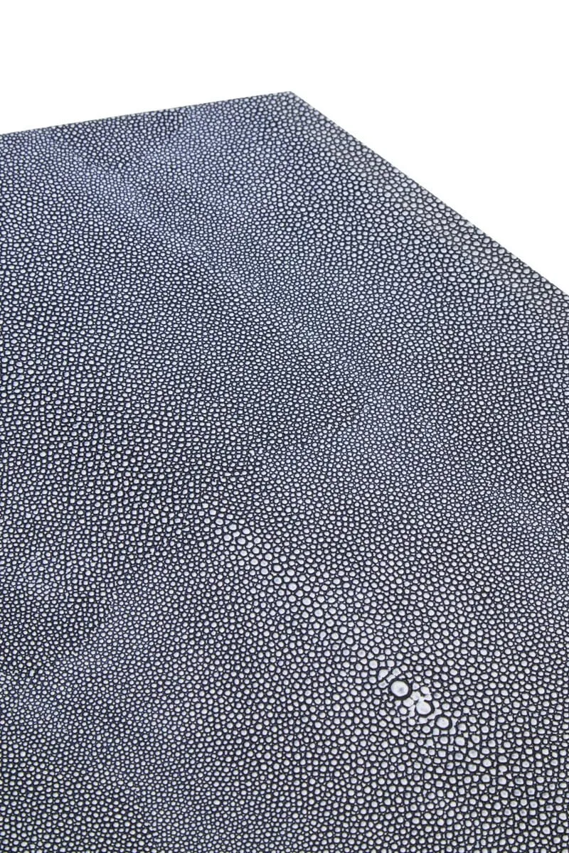 Cardona Nest of Three Hexagonal Blue Shagreen Effect Tables