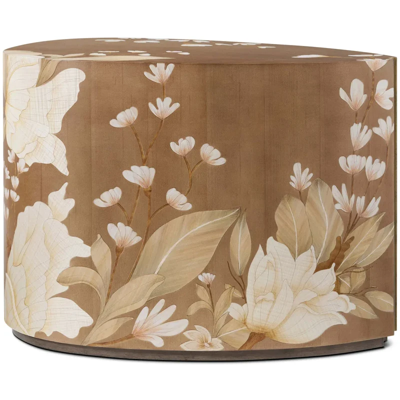 Bouquet Droplet Side Table in Toasted Cashew