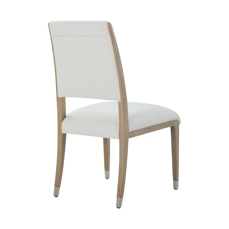 Origins Wooden Upholstered Dining Side Chair in Sesame Finish