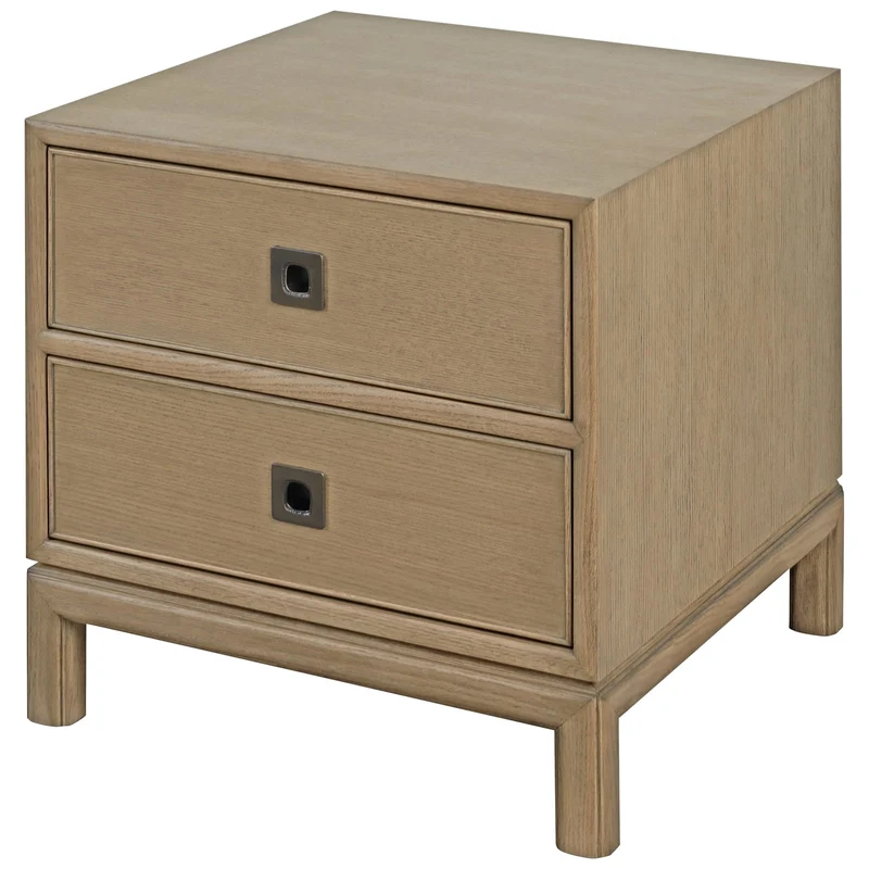 Montauk 2-Drawer Side Table Dark