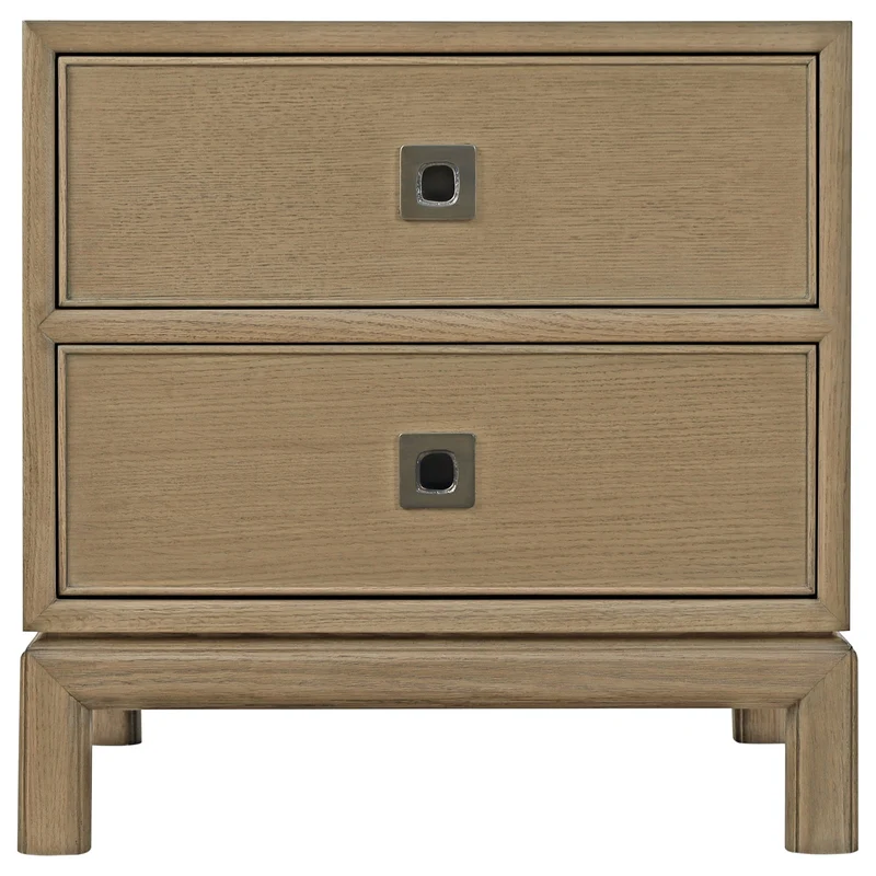 Montauk 2-Drawer Side Table Dark