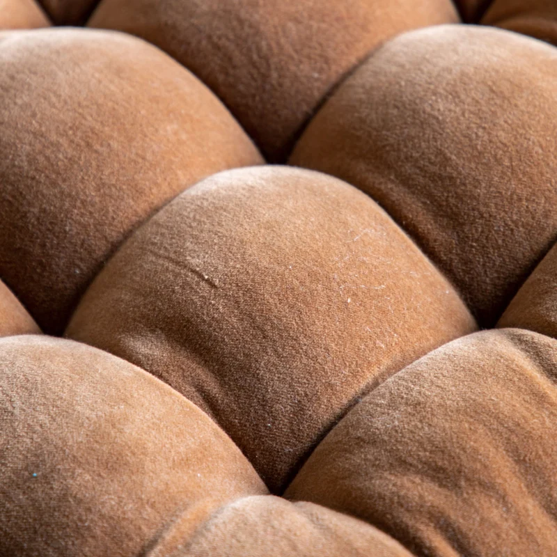 Cotton Velvet Seatpad Tan | OUTLET