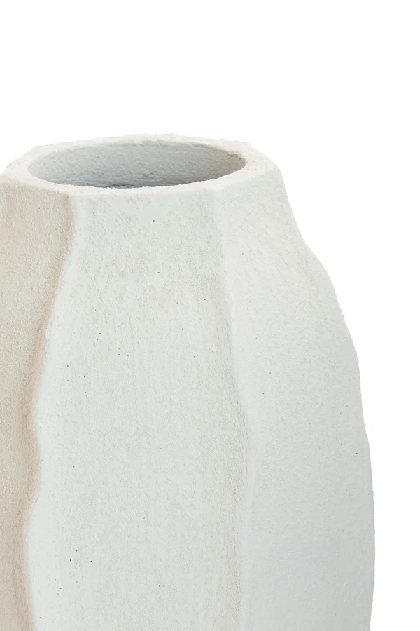 Vase deco 33x50 cm SAPHIRA matt white | OUTLET