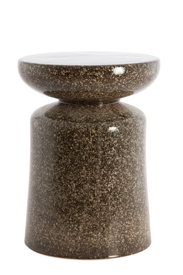 Side table 33,5x45 cm KOTOR ceramics dark brown
