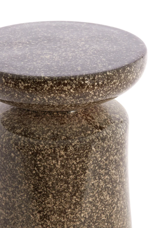 Side table 33,5x45 cm KOTOR ceramics dark brown