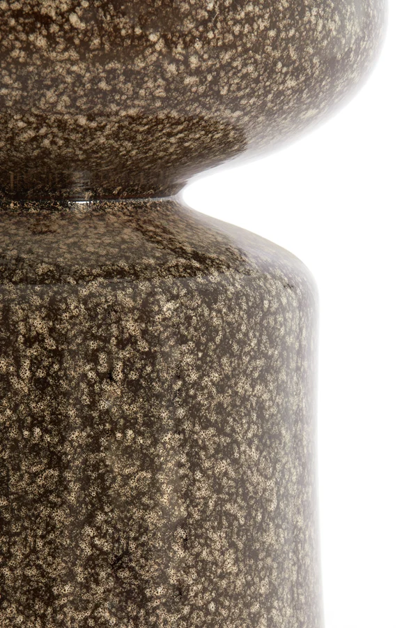 Side table 33,5x45 cm KOTOR ceramics dark brown