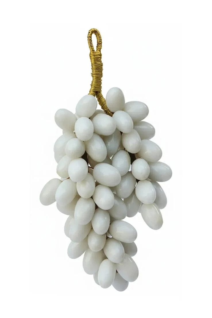 Zoro Large White Marble Decorative 100 Grapes