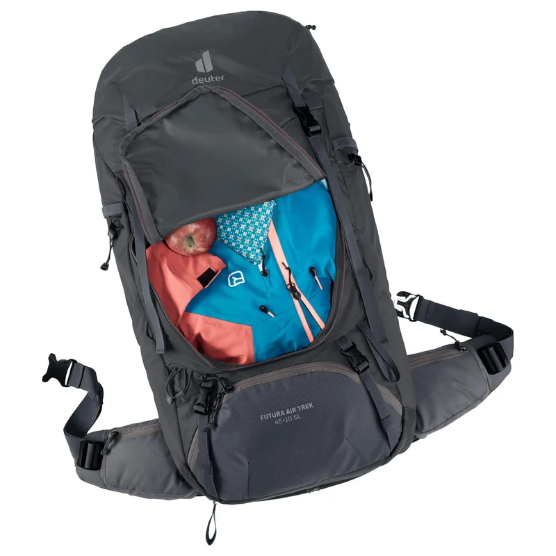 Deuter Futura Air Trek 45 + 10 SL - Mochila de trekking para mujer 72 cm (black-graphite)